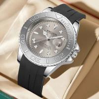 Reloj de Pulsera de Cuarzo de Lujo Automático Diseño Nuevo Impermeable Estilo Formal de Cuero - details 3