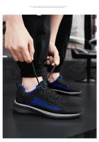 2023 nuevos hombres Casual Running primavera Flyknit superficie de malla, zapatos deportivos de moda ligeros de gran tamaño, saludables - details 14