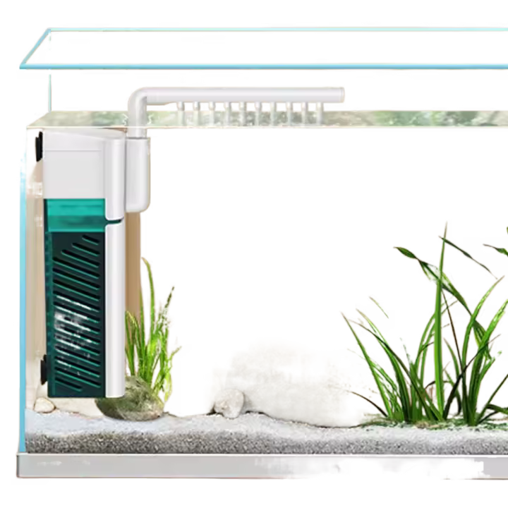 Filtro de tanque de peces ajustable, circulación de oxígeno, generación 3 en 1, purificación de agua, generador de ondas internas, plástico, montado en la pared - 1