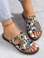 2025 verano nuevas flores de colores sandalias de una palabra absorbentes de sudor transpirables de gran tamaño mujeres - details 5