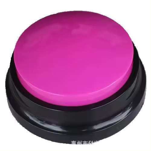 Juguete de Mascota Sonido Animal Registable Botón de Voz de Gato Herramienta de Entrenamiento de Comunicación para Perros y Gatos Interactivo Uso Indoor/Outdoor Material Plástico - 1
