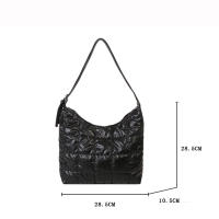 Bolso de mano de algodón con almohadilla espacial para mujer, bolsa de viaje de hombro acolchada, de gran capacidad, impermeable, a la moda, Invierno - details 64
