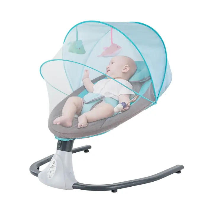 Cuna de Bebé Plegable y Portátil Cubierta de Asiento con Red Mosquitera Carga USB Lavable - 1