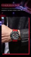 POEDAGAR Multifunción nuevo hombre reloj de silicona con reloj de cuarzo - details 5