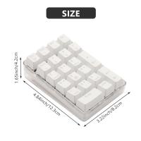 Teclado numérico mecánico retroiluminado blanco, 21 teclas, interruptor azul cereza, PC de escritorio, Notebook - details 5