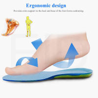 Plantilla de Gel ortopédica de silicona, soporte para el arco, antideslizante, suave, insertos para pies planos, Zapatos ortopédicos, suela para fascitis Plantar, Unisex - details 3