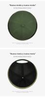 Sombrero Tang Unisex de Moda Marinero de Parche de Pana con Etiqueta de Cuero Sombrero de Amo de Casa - details 9