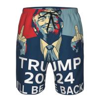 Nuevo en Donald Beach para hombres American P Trump bañadores pantalones cortos para tabla de surf ropa de calle masculina - details 5