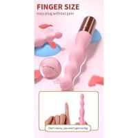 Empaque privado Vibrador Sexy de 10 velocidades para masaje de próstata con cuentas anales, tapón anal, estimulador de clítoris y punto G, masturbadores, juguetes sexuales para hombres - details 12