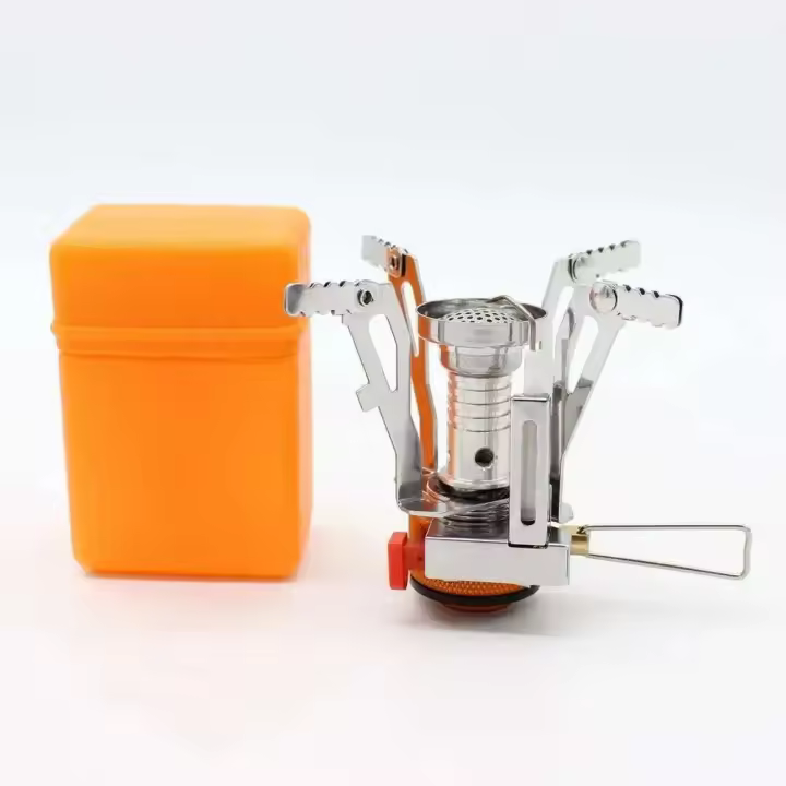 Kiqune, utensilios de cocina, estufa de gas plegable de aleación ultraligera para acampar, senderismo, cocina portátil al aire libre, cocina para picnic - 1