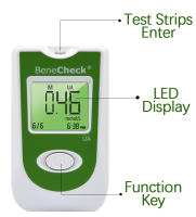 Medidor de ácido úrico Bene Check, tiras reactivas, sistema de medición para la salud, máquina para la gota, artritis, kit de autoprueba - details 3
