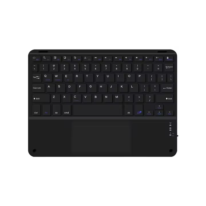 Teclado Bluetooth con panel táctil de 10 pulgadas Compatible con iPadOS, Android e IOS Inglés Negro - 1