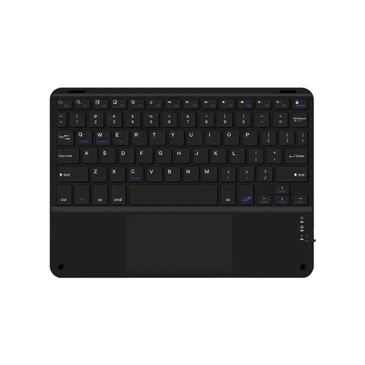 Teclado Bluetooth con panel táctil de 10 pulgadas Compatible con iPadOS, Android e IOS Inglés Negro - 1