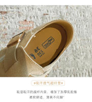 Zapatos todo incluido con plataforma de cuero, nueva versión coreana de zapatos individuales versátiles con aumento de altura interior de un pedal - details 3