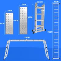 Escalera Telescópica de Aluminio de 5m Portátil, Desmontable, Antideslizante, Extensible, Multiusos, Carga de 150kg Mejoras del Hogar y Herramientas - details 84