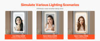 SucceBuy Espejo de baño LED - 50 x 70 cm, montado en la pared, iluminación frontal y retroiluminación, antivaho, regulable en temperatura en 3 colores para una rutina de maquillaje impecable - details 1
