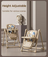PANGDUBE Silla alta para bebé 2 en 1 para alimentar a bebé, mecedora para dormir, cuna para bebé, silla plegable para cenar con 4 ruedas, 2 cojines, 2 bandejas - details 6