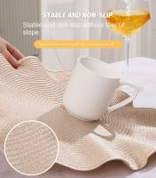 Juego de 6 Manteles de Mesa Redondos con Diseño Tejido Resistentes al Calor, Lavables, Antideslizantes para Mesa de Comedor - details 8