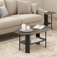 Mesa De Centro, Madera, Roble Francés Gris/Negro - details 1