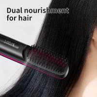 Plancha de pelo inalámbrica para mujer: control de temperatura de 3 niveles, cuidado de iones negativos, antiescaldaduras, carga USB con pantalla LED, diseño portátil para el hogar y los viajes, regalo perfecto - details 6