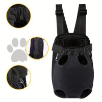 Mochila de malla de camuflaje para transportar perros y gatos, bolsa de mano de hombro transpirable para viajes al aire libre - details 3