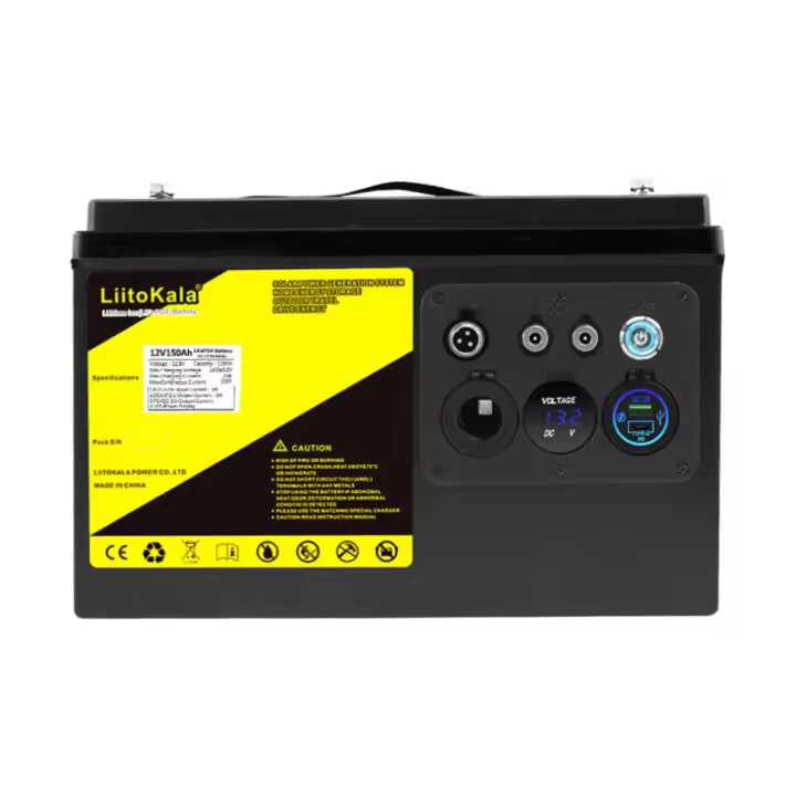 LiitoKala-batería LiFePO4 de 12V, 150A, 100Ah, 120Ah, 150Ah, para acampadores, resistente al agua, para carrito de Golf, todoterreno, energía Solar fuera de la red - 1