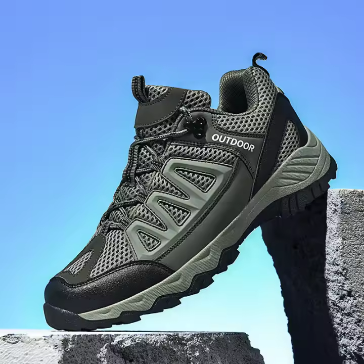 Zapatos de malla transpirable antideslizante y resistente al desgaste seguro laboral zapatos de montañismo - 1