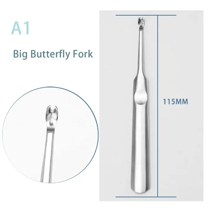 Pimienta de Acero Inoxidable Profesional Herramienta de Manicura para Eliminación de Piel Muerta y Push de Keratina Herramienta de Belleza para Pedicuras y Trimming de Uñas Artísticas - 1