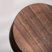 Ceniceros de madera de nogal con tapa, Cenicero cubierto a prueba de viento, revestimiento de acero inoxidable, Cenicero interior y exterior para el hogar - details 6
