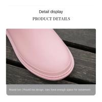 Botas de lluvia de media pantorrilla para mujer, zapatos de goma, Botas de lluvia acolchadas de algodón, zapatos antideslizantes impermeables para mantener el calor, invierno, nuevo - details 2