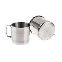 Taza con asa plegable de acero inoxidable, armas de fuego portátiles, taza para acampar al aire libre, accesorios VIE para el hogar, 1 pieza. - details 8