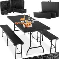 Juego de Mesa Plegable de Acero Set de Mesa de Camping con 2 Sillas Mesa de Jardín al Aire Libre - details 8