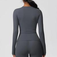 Camisetas de Entrenamiento Sin Costuras para Mujer Ropa Deportiva de Yoga de Manga Larga - details 27