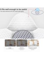 Almohada Lumbar Funcional 3D Rebote Rápido Mejora la Postura Cervical Suministros de Dormitorio - details 12