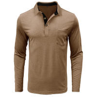 Camiseta Polo Básica de Manga Larga con Solapa para Hombre - details 3
