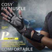 Guantes de Levantamiento de Pesas para Hombre y Mujer Equipo de Fitness Portátil con Soporte para Muñeca para Entrenamiento Cossfit Protección para Ejercicio en Gimnasio - details 5