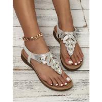 Sandalias Mujer 2025 con Cristales y Plataforma |   Tira en Dedo para Verano, Diseño Elegante y Fresco para Playa y Ciudad - details 22