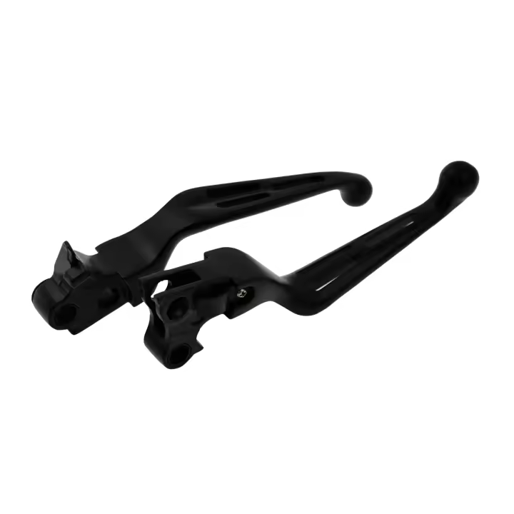 Black Brake Clutch Lever L/R Handle Levers For Harley 1996-2003 XL,1996-2007 Dyna Touring,1996-2007 & 2011-2014 Softail - 1