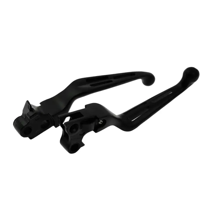 Black Brake Clutch Lever L/R Handle Levers For Harley 1996-2003 XL,1996-2007 Dyna Touring,1996-2007 & 2011-2014 Softail - 1