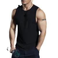 Camiseta sin mangas de gimnasio para hombre, camiseta sin mangas holgada de secado rápido para entrenamiento físico, chaleco de baloncesto a la moda, verano - details 0