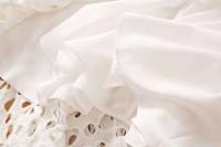 Elegante Vestido Maxi Blanco VGH Cuello en V, Manga Alta, Cintura Recortada, Adelgazante - details 17