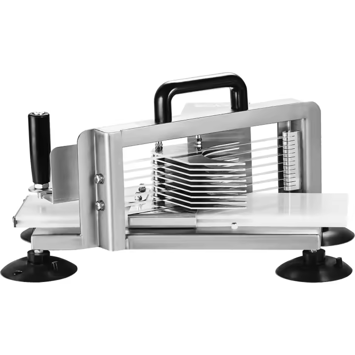 Cortadora de tomate Superior SucceBuy: la eficiente máquina de alta resistencia de acero inoxidable Kitchen Helper ofrece una cortadora de 3/16 de pulgada - 1