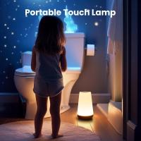 Lámpara táctil recargable USB Luz nocturna portátil para dormitorio 13 colores RGB - details 4