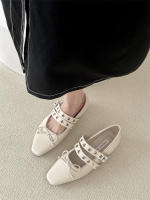 Zapatos Mary Jane de tacón grueso, estilo francés, nuevos, elegantes, de noche, con punta cuadrada y boca ligera, para mujer. - details 20
