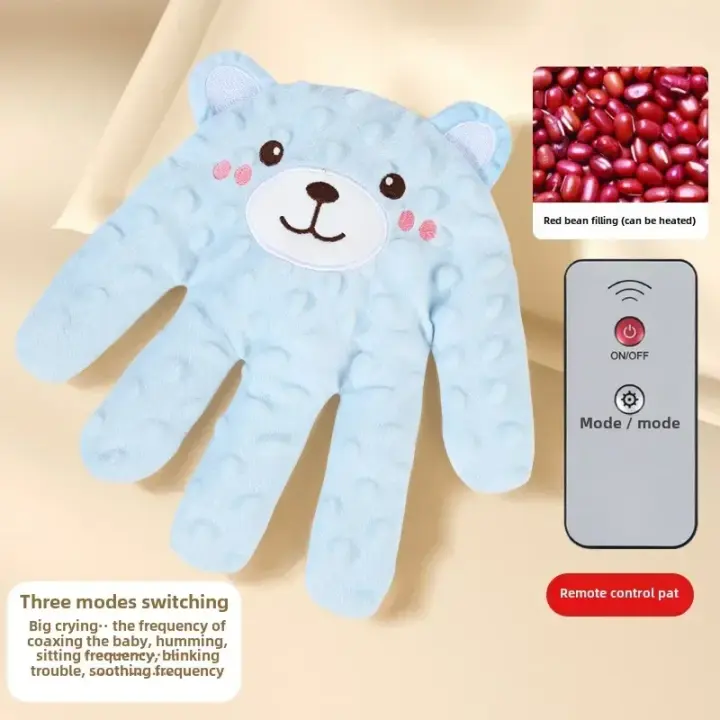 Almohada Eléctrica Calmante Diseño de Palma para Bebé Calentada Control Remoto - 1