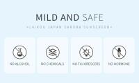 LAIKOU SPF 50 PA +++ Sakura protector solar para cara cuerpo cuello bloqueador Solar bloqueador solar de larga duración protector solar Facial crema solar 50g - details 10