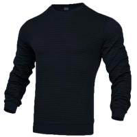 Abrigo de hombre moda pequeño cheque Waffle juvenil cuello redondo jacquard cheque sudadera con capucha - details 7