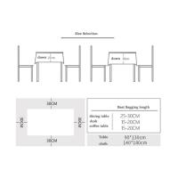 Mantel rectangular de plástico PVC grueso, impermeable, a prueba de aceite, para el hogar, cocina, mesa de comedor - details 1