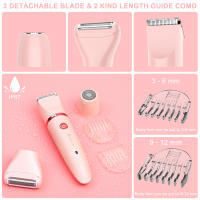 Epilador 3 en 1 para Mujeres Hatteker Carga Rápida, Sin Dolor, Uso en Seco y Húmedo para Cara, Cuerpo, Piernas Aparato de Peluquería de Marca China - details 6