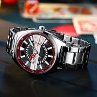 Reloj de Cuarzo CURREN 8403 Reloj de Tira de Acero con Calendario Estilo de Negocios y Ocio para Hombres Reloj de Pulsera de Cuero Automático - details 16
